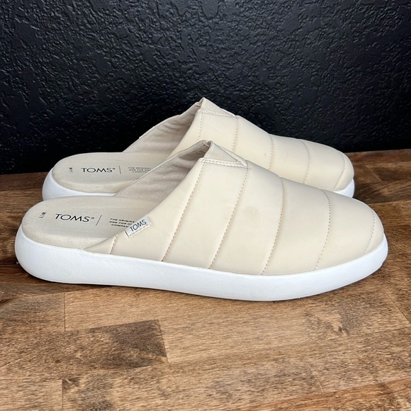 Toms Shoes - Tom’s Cream Puff Backless Slip-on Shoes Size 11
